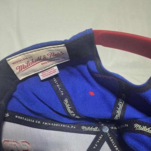 New England Patriots Mitchell & Ness‎ Vintage Collection Hat Snapback Red Blue - Picture 3 of 4